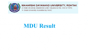 MDU result